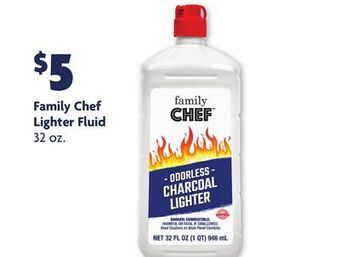 Family Dollar Family chef lighter fluid offer