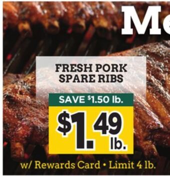 Dearborn Market Fresh pork spare ribs offer
