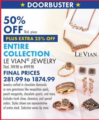 Boscov's Le vian® jewelry offer