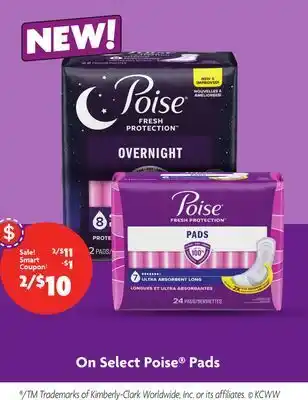Family Dollar On select poise® pads offer