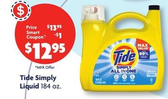 Family Dollar Tide simply liquid offer