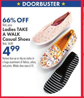 Boscov's Ladies take a walk casual shoes offer