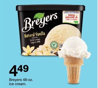 Target Breyers 48-oz. ice cream offer
