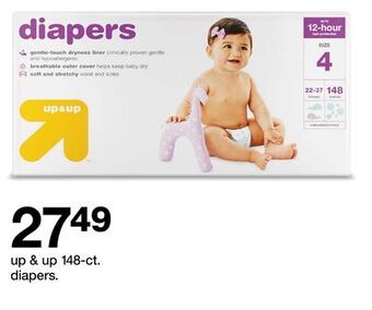 Target Up & up 148-ct. diapers offer