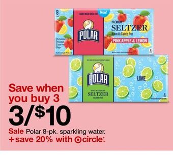 Target Polar 8-pk. sparkling water offer