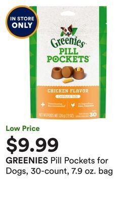 Petco Pill pockets for dogs, 30-count, 7.9 oz. bag offer