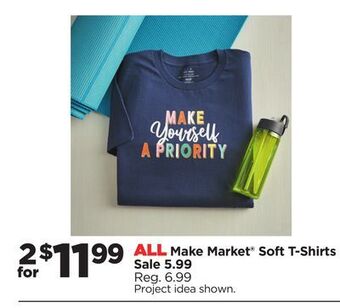Michaels All make market® soft t-shirts offer