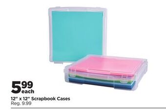 Michaels 12 x 12 scrapbook cases offer