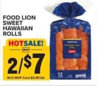 Food Lion FOOD LION SWEET HAWAIIAN ROLLS offer