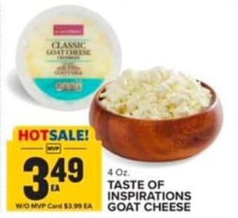Food Lion 4 Oz. TASTE OF INSPIRATIONS GOAT CHEESE offer