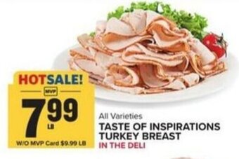 Food Lion TASTE OF INSPIRATIONS TURKEY BREAST offer