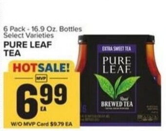 Food Lion 6 Pack 16.9 Oz. Bottles Select Varieties PURE LEAF TEA offer