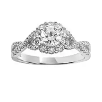 Kohl's Simply vera vera wang diamond engagement ring in 14k white gold (1 ct. t.w.) offer
