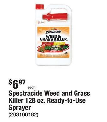 The Home Depot Spectracide weed and grass killer 128 oz. ready-to-use sprayer offer