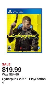 Game Stop Cyberpunk 2077 - playstation 4 offer