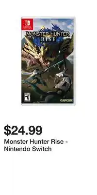 Game Stop Monster hunter rise - nintendo switch offer