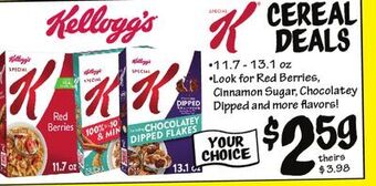 Ollie's Kellogg's cereal deals offer
