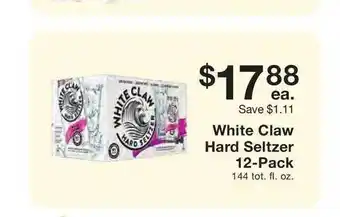 Fairway Store Market White Claw Seltzer 12-pack offer