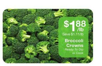 Fairway Store Market Broccoli Crowns offer