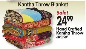 Ocean State Job Lot Kantha Throw Blanket offer