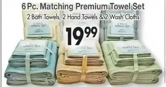 Ocean State Job Lot 6 Pc. Matching Premium Towel Set offer