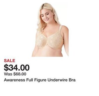 Belk Awareness full figure underwire bra offer