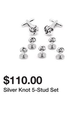 Belk Silver knot 5-stud set offer