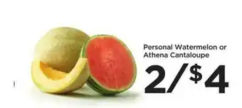 Food 4 Less Personal Watermelon Or Athena Cantaloupe offer
