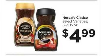 Food 4 Less Nescafe Clasico Select Varieties offer