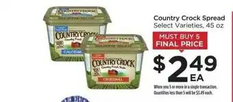 Food 4 Less Country Crock Spread Select Varieties offer