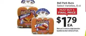 Food 4 Less Ball Park Buns Select Varieties offer