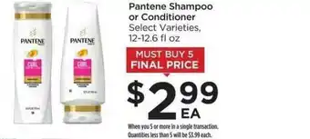Food 4 Less Pantene Shampoo Or Conditioner Select Varieties offer