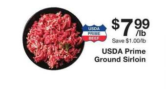 Fairway Store Market Usda Prime Ground Sirloin offer