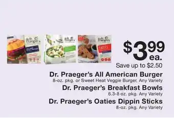 Fairway Store Market Dr. Praeger's All American Burger offer