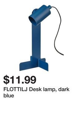 Ikea Flottilj desk lamp, dark blue offer