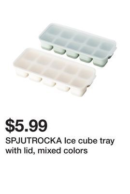 Ikea Spjutrocka ice cube tray with lid, mixed colors offer