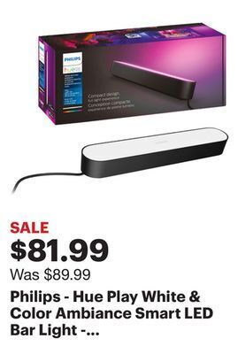 Best Buy Philips - hue play white & color ambiance smart led bar light - multicolor offer