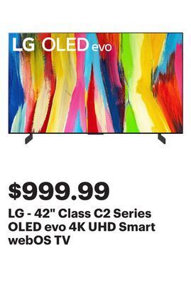 Best Buy Lg - 42 class c2 series oled evo 4k uhd smart webos tv offer