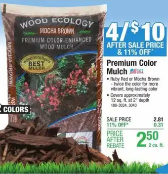 Menards Premium Color Mulch offer