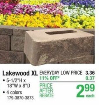 Menards Lakewood XL offer