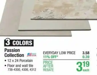 Menards Passion Collection offer