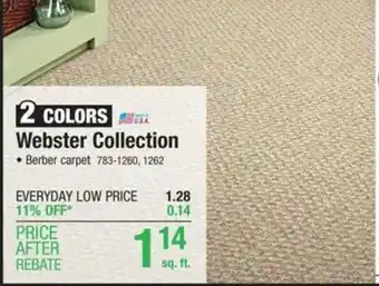 Menards Webster Collection offer