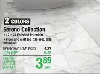 Menards Sereno Collection offer