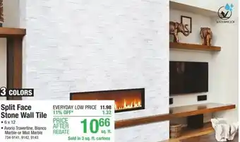 Menards Split Face Stone Wall Tile offer