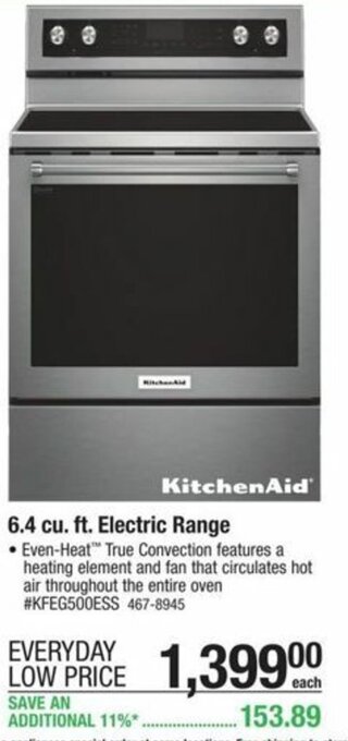 Menards 6.4 cu. Ft. Electric Range offer