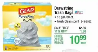 Menards Drawstring Trash Bags offer