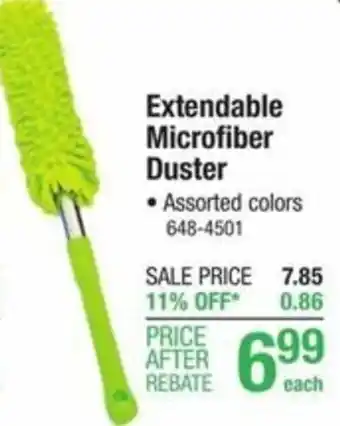 Menards Extendable Microfiber Duster offer