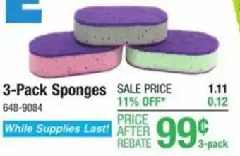 Menards 3-Pack Sponges offer