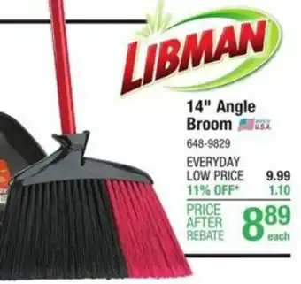 Menards 14" Angle Broom offer