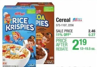 Menards Cereal offer